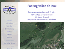 Tablet Screenshot of footingvalleedejoux.ch